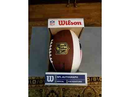 Autographed Football signed by Tom Brady