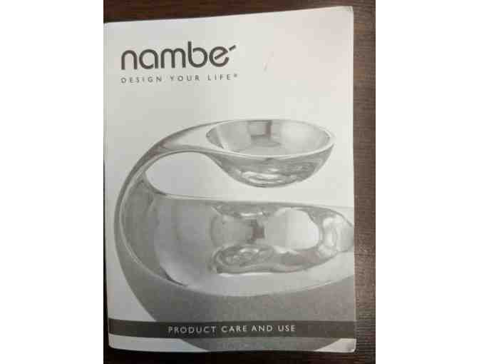 Nambe' Braid Glass Salad bowl and Metal servers
