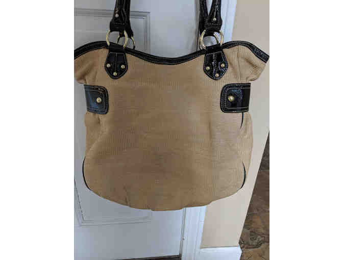 Nine West Straw and Cloth Tote - Photo 6
