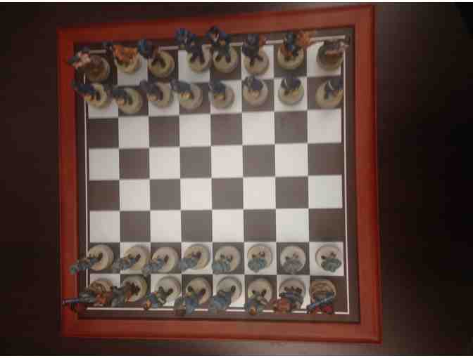 Civil War Theme Chess Set with Board
