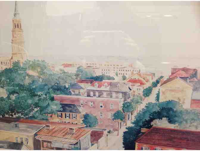 Framed Watercolor of Charleston