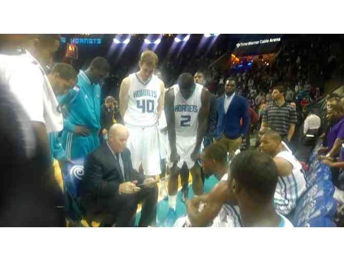 VIP Floor Seats at Charlotte Hornets Game