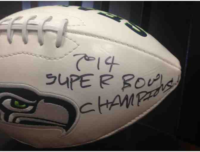 2014 Super Bowl Champions Seattle Seahawks Autographed Ball - Photo 3
