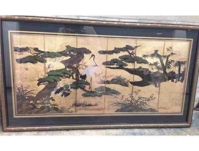 Pair of Framed Oriental Panels