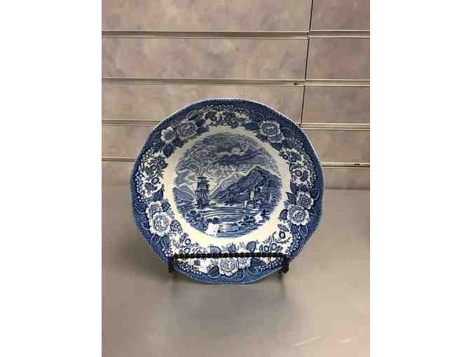 Hand Painted China Bowl, Serving Dish and Plates