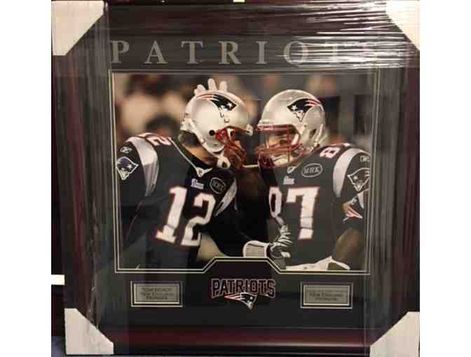 New England Patriots Tom Brady & Rob Gronkowski Collectors Picture