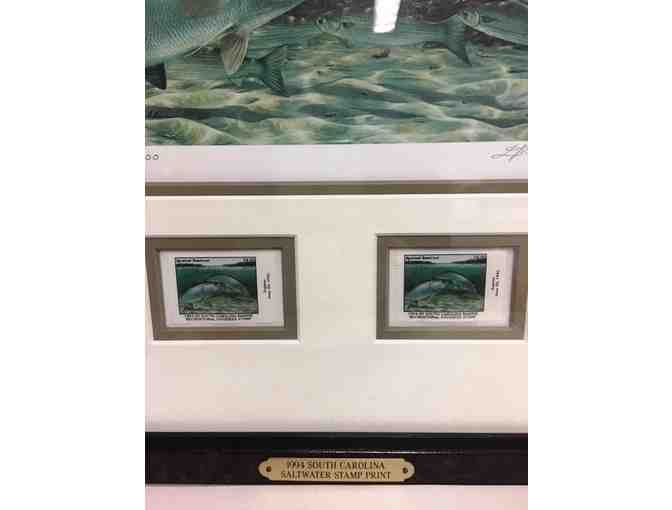 Diane Peebles Limited Edition Signed SC Saltwater Fishing Stamp