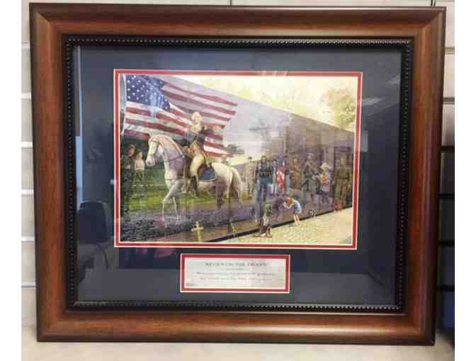 Reviewing the Troops Framed Picture by Jack E. Dawson