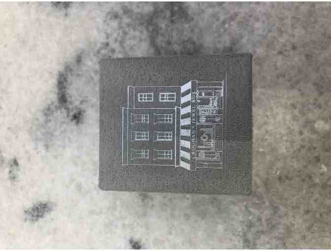 Croghan's Jewel Box Platinum Blue Topaz Diamond Ring