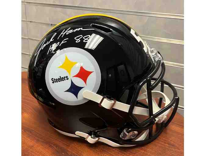 Steelers Helmet Autographed by Hall of Famer Jack Ham