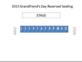 Reserved seating for Grandfriends' Day 2014