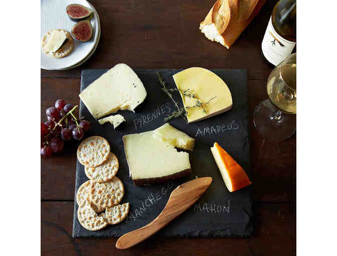 Brooklyn Slate Cheese Board and wooden Knife