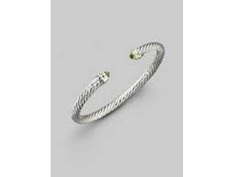David Yurman Peridot & Diamond Bracelet