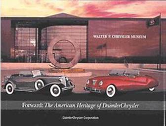 Chrysler car sculpture, books and Buddy's Pizza