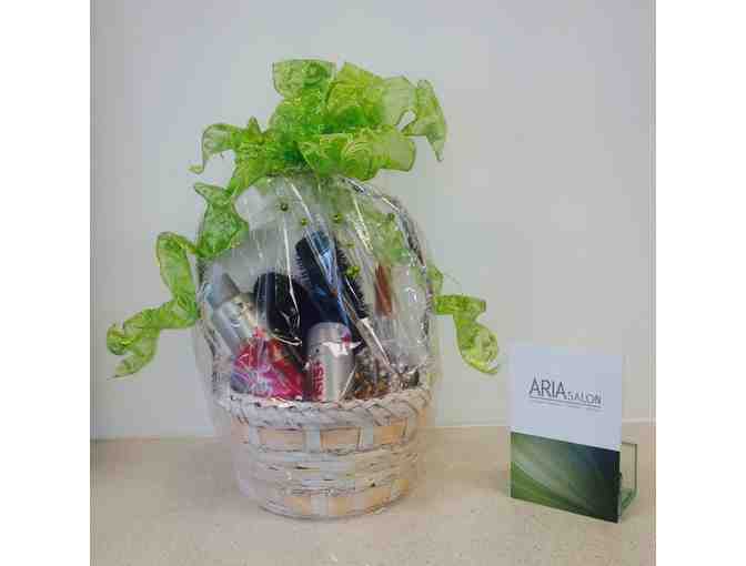 Aria Salon gift basket
