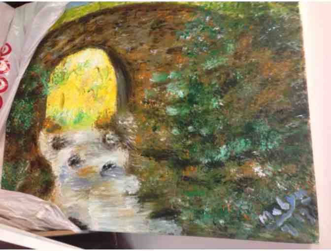 'Bridge over waters' painting