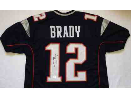 Tom Brady Football Autographed Jersey