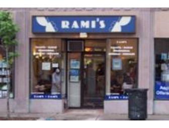 $15 Gift Certificate to Rami's