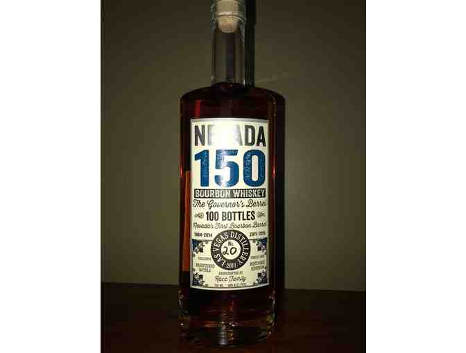 Unique Bottle of Nevada 150 'Governor's Barrel' Bourbon Whiskey