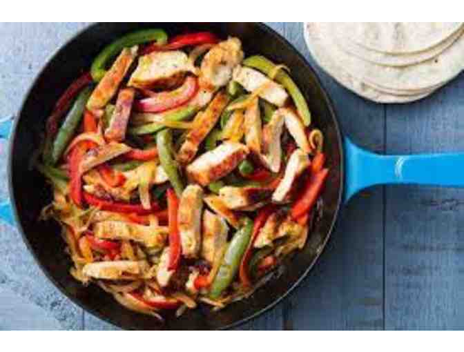 Chicken Fajitas provided by our own Rabbi Gordon