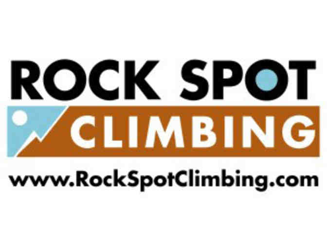Family 4-pack w/gear at Rock Spot Climbing - Photo 1