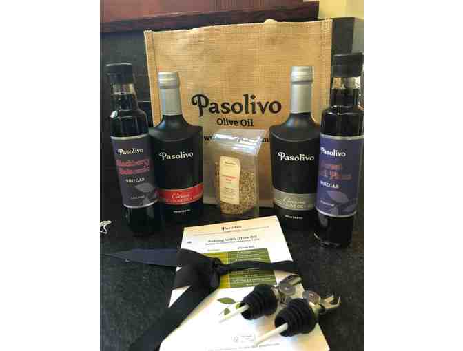 Gourmet Olive Oil and Specialty Basket from Pasolivo