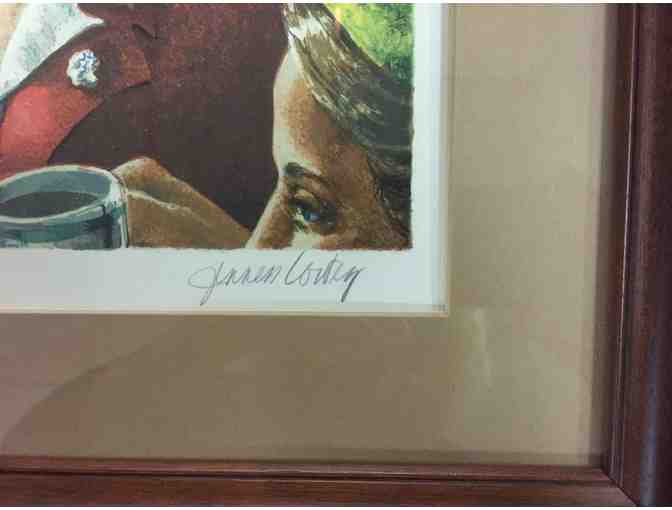 Framed print 'Breakfast at Saratoga' by artist, Jenness Cortez