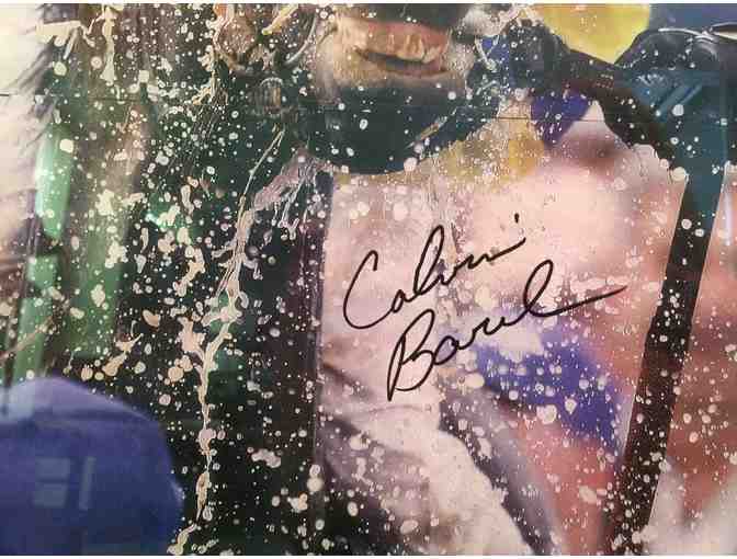 Calvin Borel and Street Sense, signed by Calvin Borel
