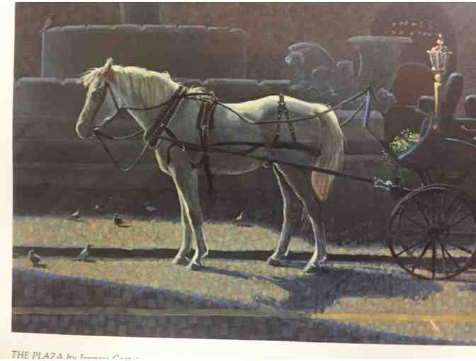 Framed Print of The Plaza Signed by Jenness Cortez