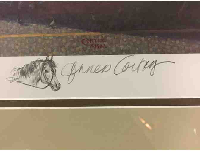 Framed Print of The Plaza Signed by Jenness Cortez