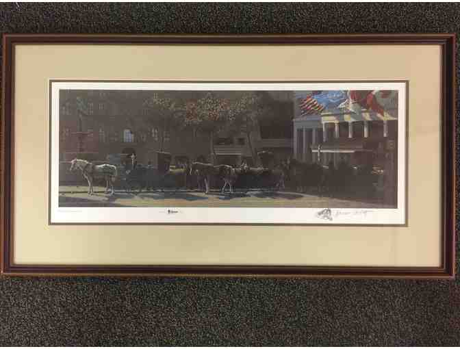 Framed Print of The Plaza Signed by Jenness Cortez
