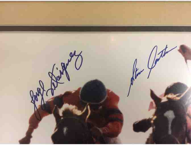 Affirmed in the 1978 104th running of the Kentucky Derby - signed