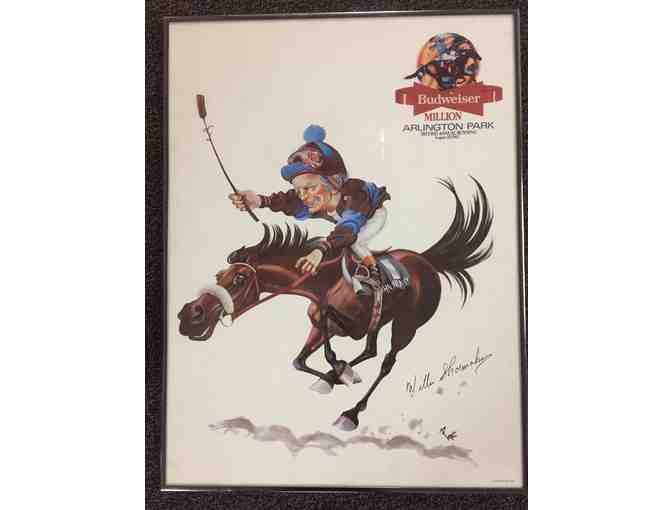 A Signed Cartoon Rendition of John Henry - signed by PEB