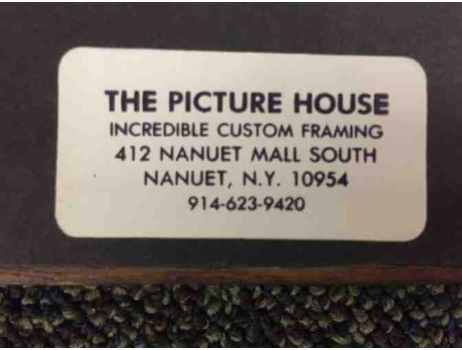 A 1983 Signed Photo of Horses on the Backstretch