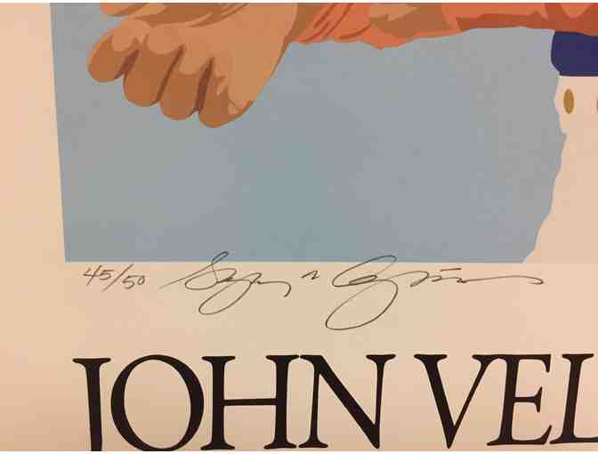 A Signed Poster of John Velazquez