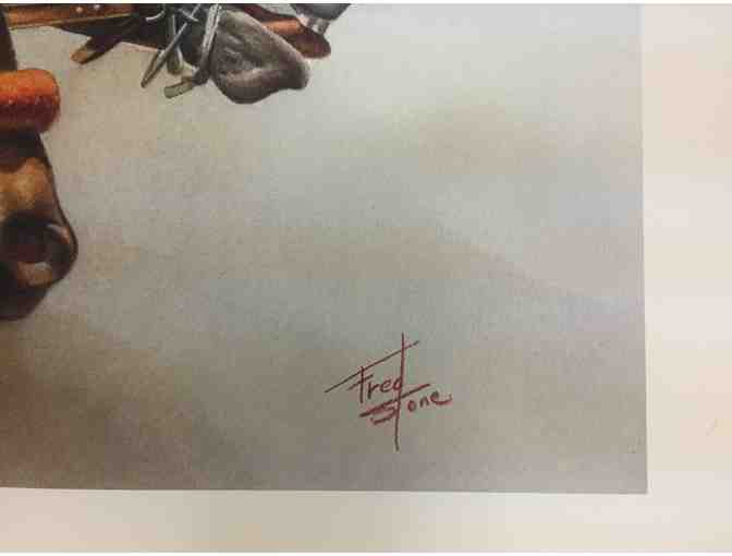 Signed print by Fred Stone