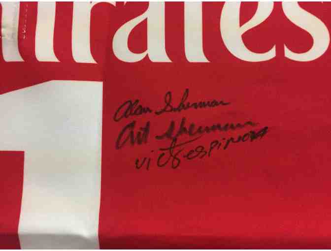 California Chrome Dubai World Cup Saddle Cloth replica Signed by Art and Alan Sherman