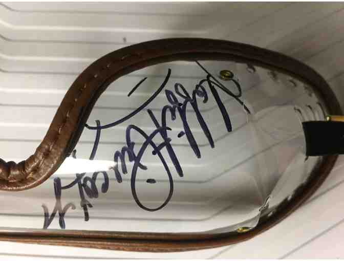 Racing goggles signed by jockey, Laffit Pincay, Jr.