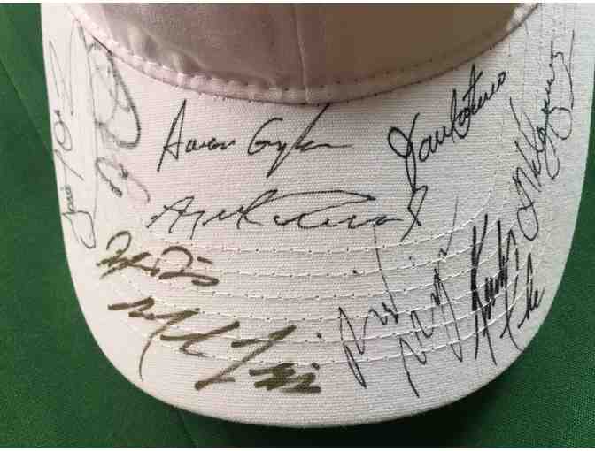 TRF Baseball Cap Signed by the Jockeys Who Supported the 2016 Tee-OFF