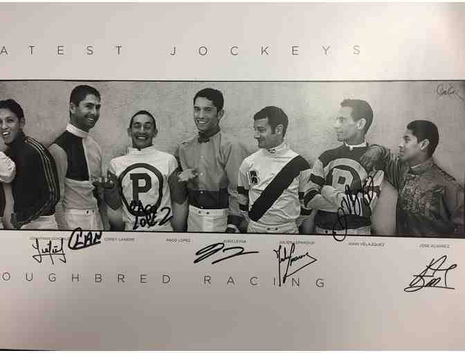 Golfstream Park Jockey Hall of Fame Poster, signed by all jockeys