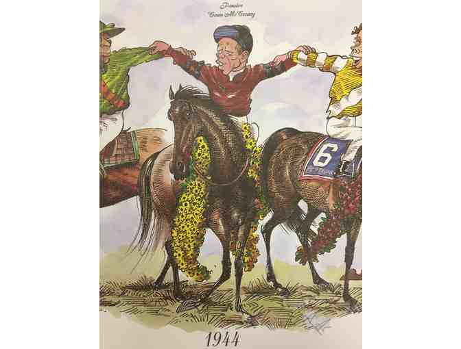 Cartoon Poster Celebrating One Hundred Years of Racing.