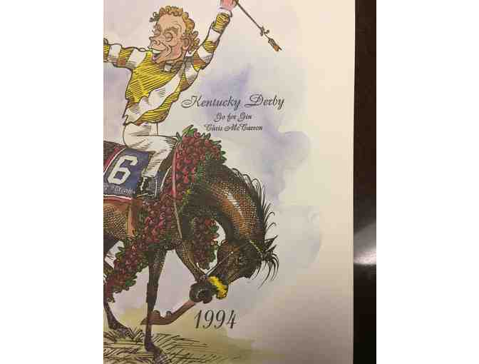 Cartoon Poster Celebrating One Hundred Years of Racing.