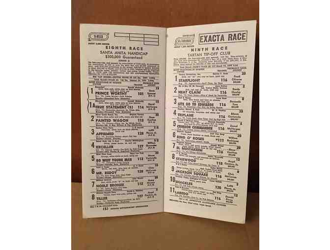 1979 Santa Anita Handicap Program - Affirmed