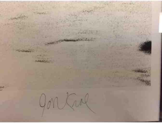 Horse galloping reflection on wet track framed photo by Jon Kral