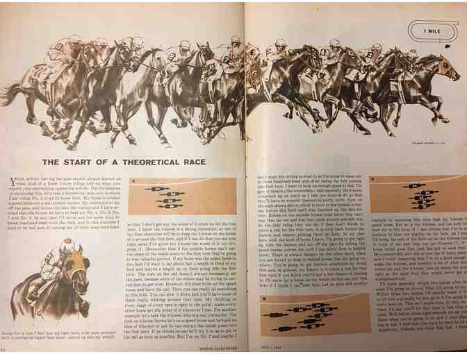 1957 Sports Illustrated magazine with the 'Art of Race Riding article'
