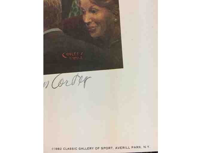 Poster Illustration of the Yearling Sale at Saratoga