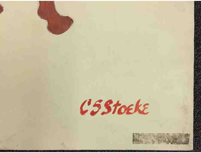 Set of four adorable original dog paintings