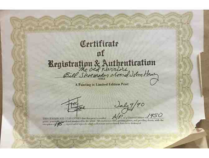 The Old Warriors by Fred Stone. Artisit's Proof