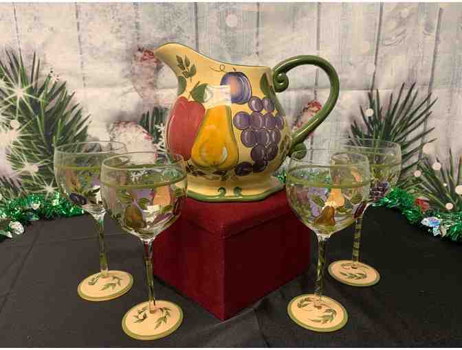 (5) Summer Pitcher and Matching Glasses Set - Photo 1
