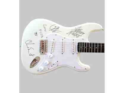 AUTOGRAPHED FENDER GUITAR SIGNED BY RED HOT CHILI PEPPERS